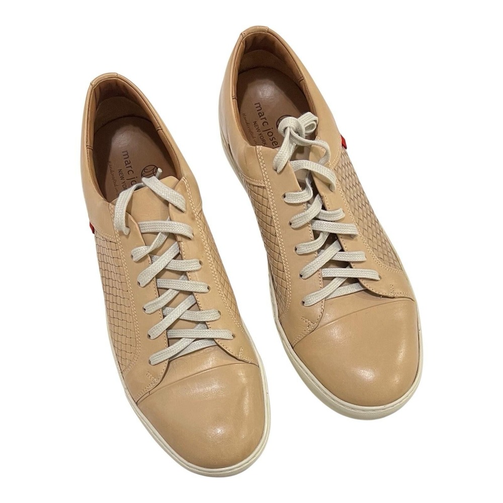 Mens 12 Marc Joseph New York King Street Sneakers Leather Lace-up Shoes - Picture 6 of 8